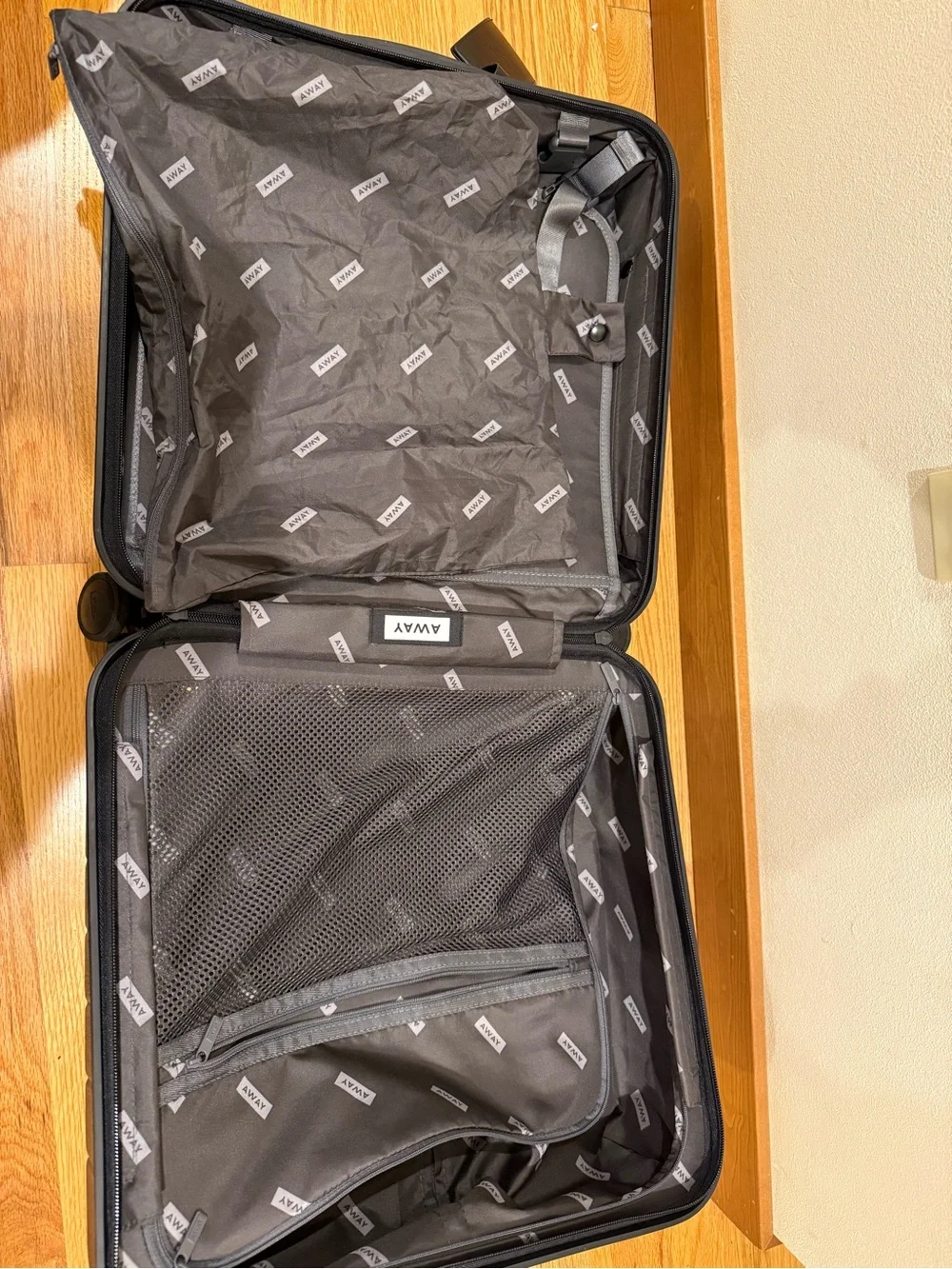 Away Brand The Daily Carry On Hardshell Spinner 4 Wheel Suitcase 17